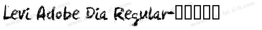 Levi Adobe Dia Regular字体转换